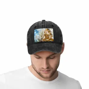 She Is Elsewhere Baseball Cap (Denim Fabric)