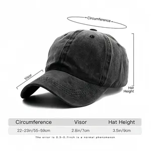 Expectations Of Indifference Baseball Cap (Denim Fabric)