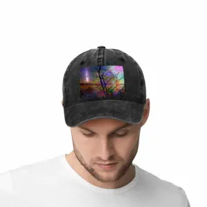 Hypnotic Universe Baseball Cap (Denim Fabric)