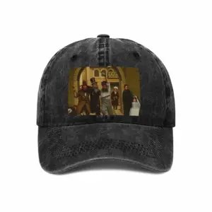 Purim In Jerusalem Baseball Cap (Denim Fabric)