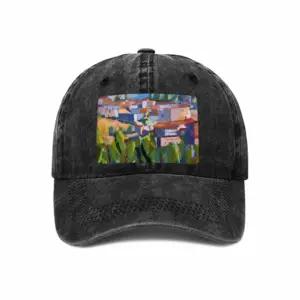 Boissezon A Village In The South Of France Baseball Cap (Denim Fabric)