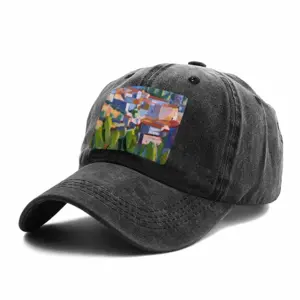 Boissezon A Village In The South Of France Baseball Cap (Denim Fabric)