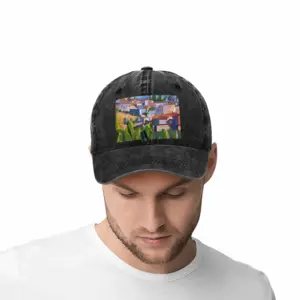 Boissezon A Village In The South Of France Baseball Cap (Denim Fabric)