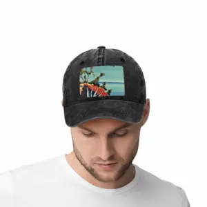 On The French Riviera Near Frejus Baseball Cap (Denim Fabric)