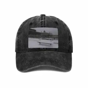 Winter In Paris From Arcole Bridge Baseball Cap (Denim Fabric)