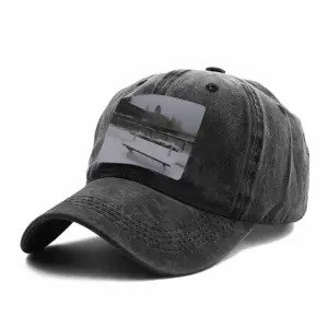 Winter In Paris From Arcole Bridge Baseball Cap (Denim Fabric)