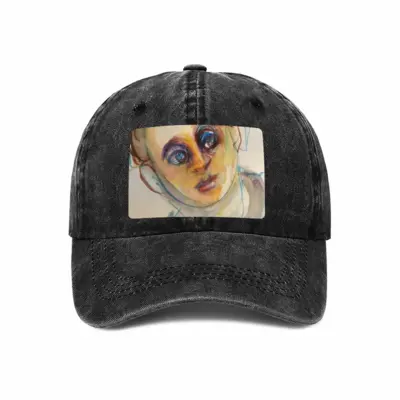 Wait & See Baseball Cap (Denim Fabric)