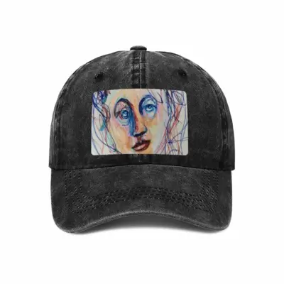 Please Wait For Me Baseball Cap (Denim Fabric)