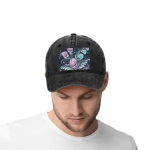 Night Pleasure Baseball Cap (Denim Fabric)