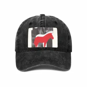 Wwf Przewalskis Horse Baseball Cap (Denim Fabric)