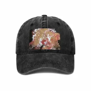 Hydrangea Gold Baseball Cap (Denim Fabric)