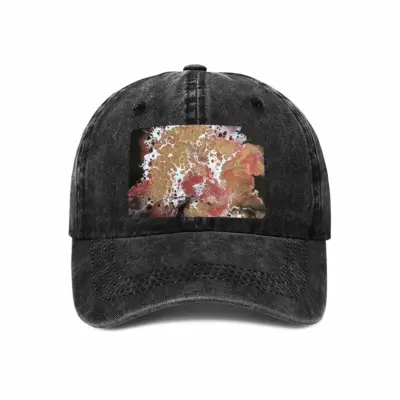 Hydrangea Gold Baseball Cap (Denim Fabric)