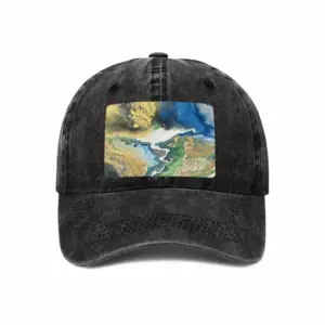 Planet Earth Baseball Cap (Denim Fabric)