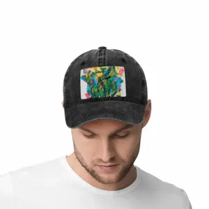 The Snake Baseball Cap (Denim Fabric)