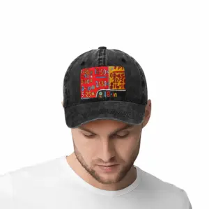 Chart Baseball Cap (Denim Fabric)