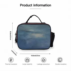 Ocean Storm Portable Leather Lunch Bag