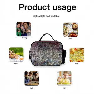 Whitegrid Portable Leather Lunch Bag