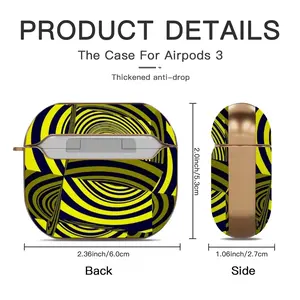 Abunai (Warning) Airpods 3 Case (Hard Shell, Rose Gold)