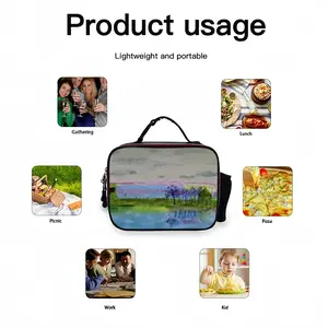 Reflections Portable Leather Lunch Bag