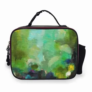 Green 3 Portable Leather Lunch Bag