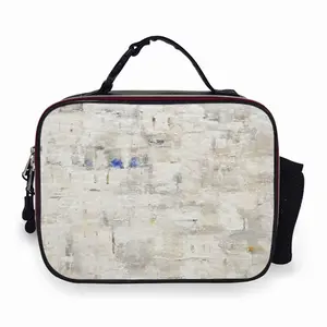 White Medina Portable Leather Lunch Bag