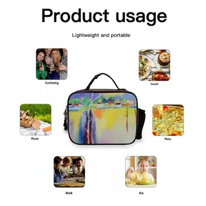 Growth Portable Leather Lunch Bag