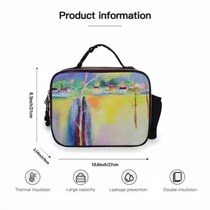 Growth Portable Leather Lunch Bag