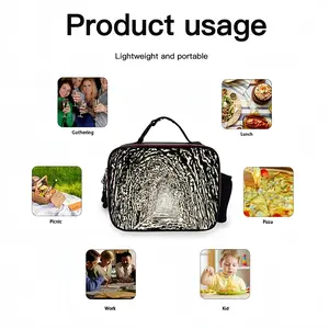 A Confused Sound Of Voices Arose Portable Leather Lunch Bag