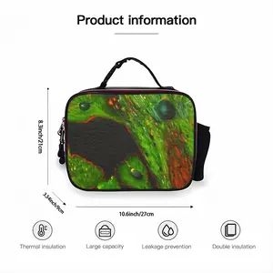 Cellular Universe A Portable Leather Lunch Bag