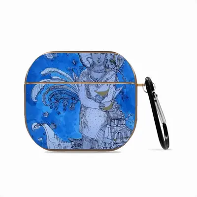 Drawing Ink - Blue Diva Airpods 3 Case (Hard Shell, Rose Gold)