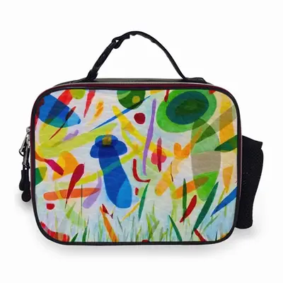 Dancing I Portable Leather Lunch Bag