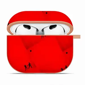 Deep Red (Decomposition) Airpods 3 Case (Hard Shell, Rose Gold)