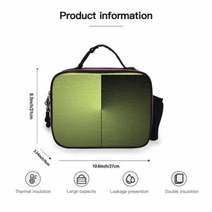 Icon_Green Portable Leather Lunch Bag