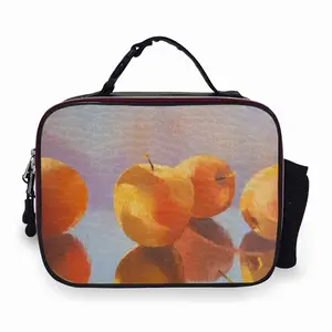 An Apples Portable Leather Lunch Bag