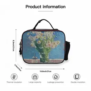 Сhamomiles Portable Leather Lunch Bag