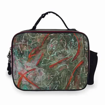 Birds Symphony Portable Leather Lunch Bag