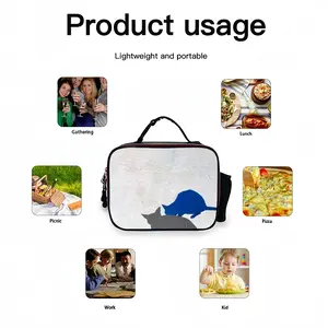 Meal Portable Leather Lunch Bag