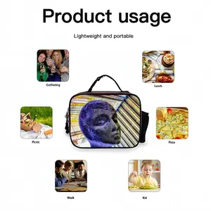 All Knowing Portable Leather Lunch Bag