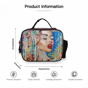 Dopamine Portable Leather Lunch Bag