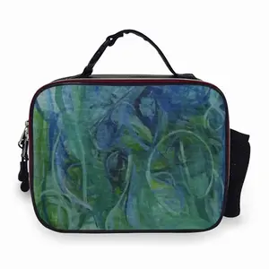 Emerald Code Portable Leather Lunch Bag