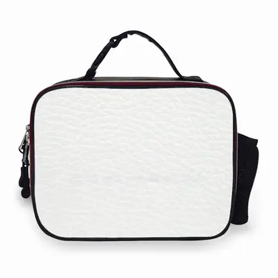 Je Ne Veux Pas Mourir Idiot Portable Leather Lunch Bag