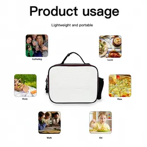 Je Ne Veux Pas Mourir Idiot Portable Leather Lunch Bag