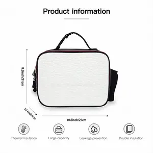 Je Ne Veux Pas Mourir Idiot Portable Leather Lunch Bag