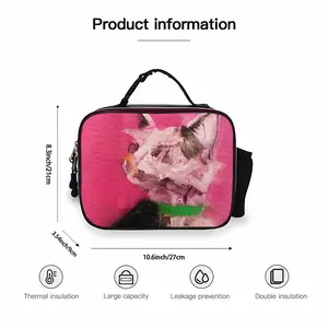 My Cat Isis Portable Leather Lunch Bag