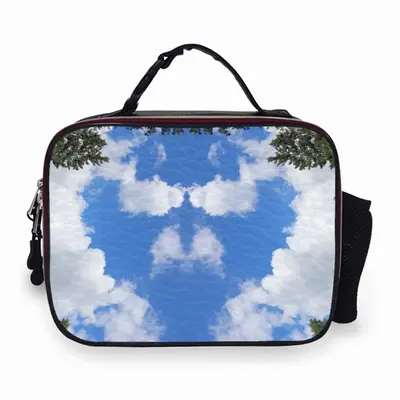 Head In The Clouds Portable Leather Lunch Bag