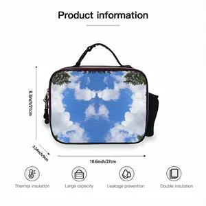 Head In The Clouds Portable Leather Lunch Bag