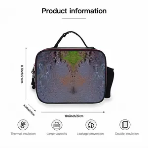 Dragon Stream Portable Leather Lunch Bag