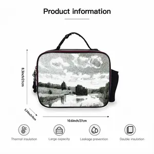 By The River Portable Leather Lunch Bag