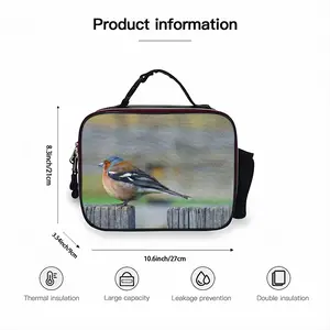 Bird Portable Leather Lunch Bag