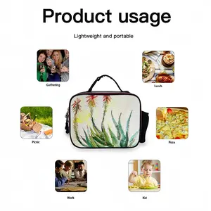 Aloe Portable Leather Lunch Bag